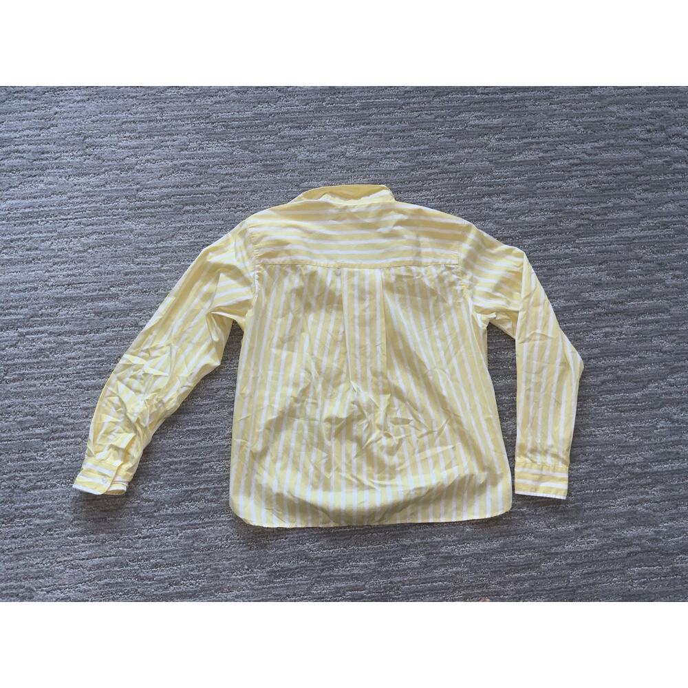 Frank & Eileen Silvio Button-Up Shirt yellow stripe size XS cotton - Picture 6 of 6